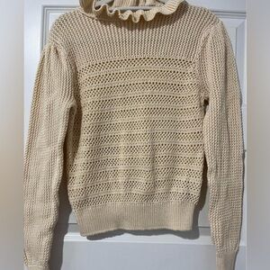 7 For All Mankind Cream Sweater